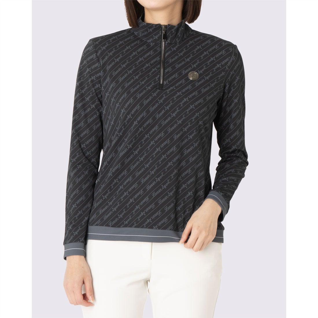 ランバン スポール LANVIN SPORT 手書きロゴ長袖シャツ【Sunscreen NIR