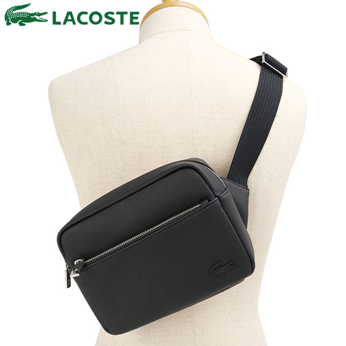 ラコステ LACOSTE メンズクラシック ショルダーバッグ ブラック