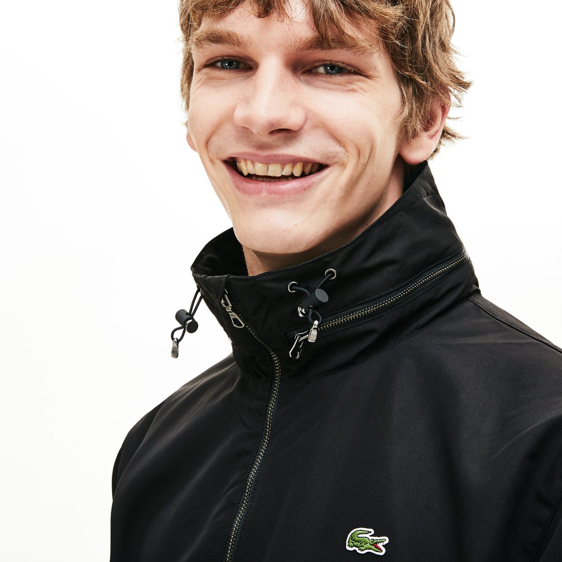 ラコステ LACOSTE フード内蔵スタンドカラージップアップジャケット