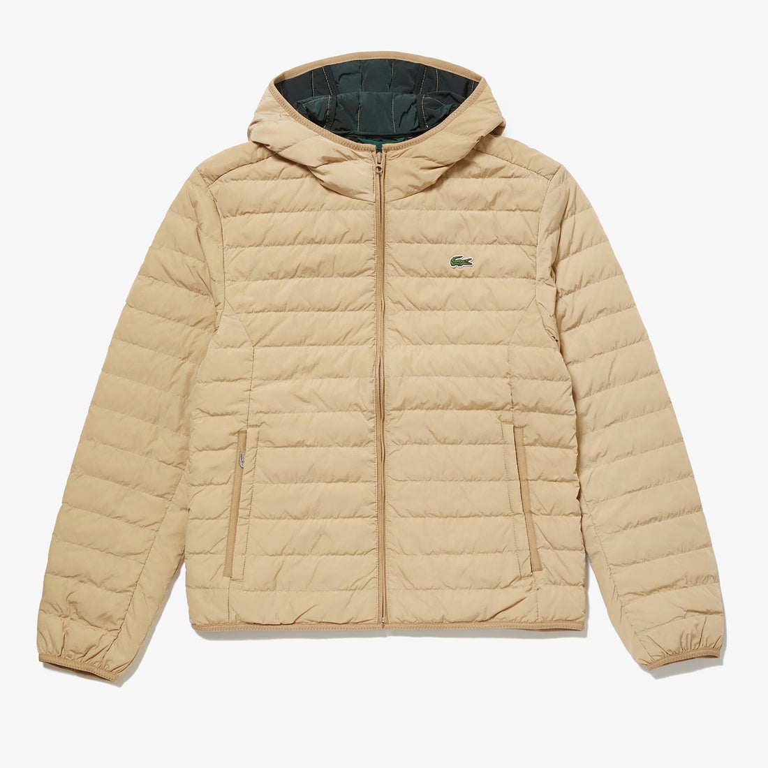 ラコステ LACOSTE 撥水ポータブルライトダウンジャケット （ベージュ