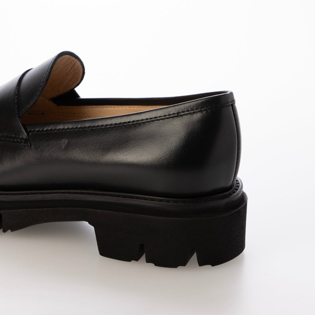 ルカ グロッシ Luca Grossi 厚底コインローファー （ブラック