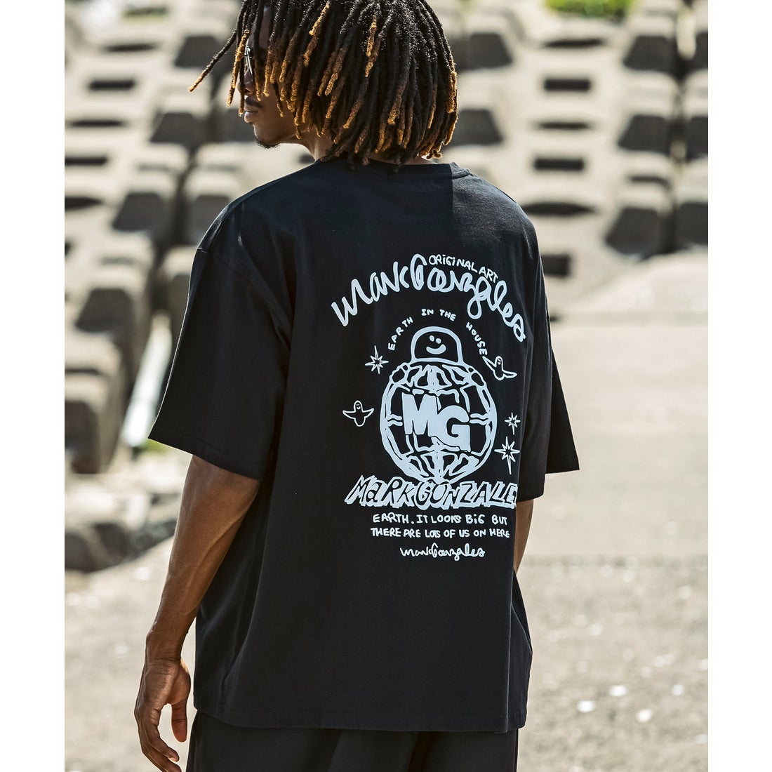 マークゴンザレス Mark Gonzales バックプリント バックロゴ 半袖T