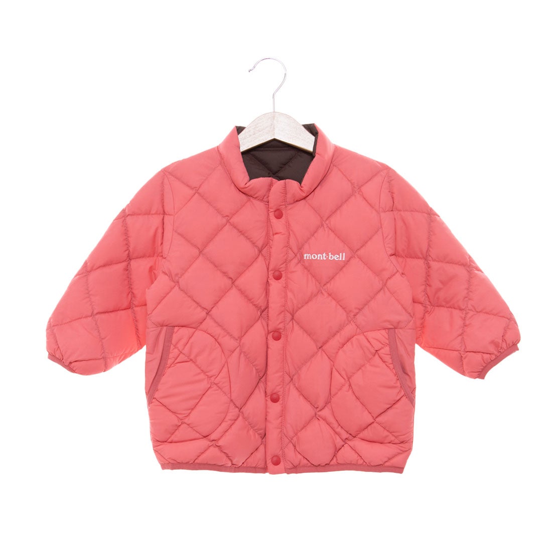 モンベル mont-bell リバーシブル ダウンジャケット Baby's （ピンク