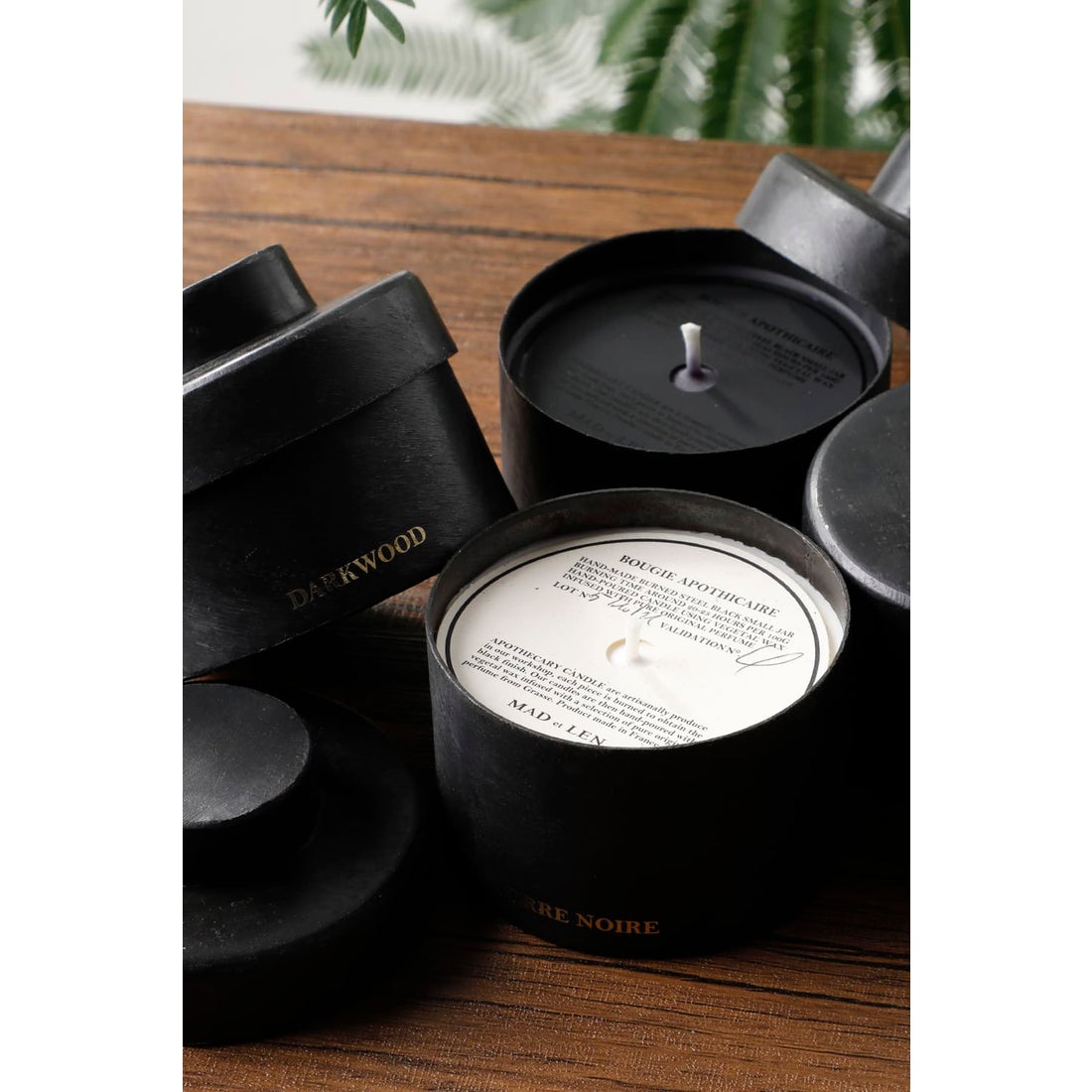 新品未使用】MAD et LEN マドエレン アンバー スモール ダークウッド