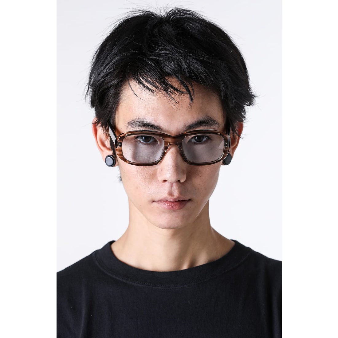 エムエーエスユー MASU MASU X BLANC Oval Shape Sunglasses （Brown