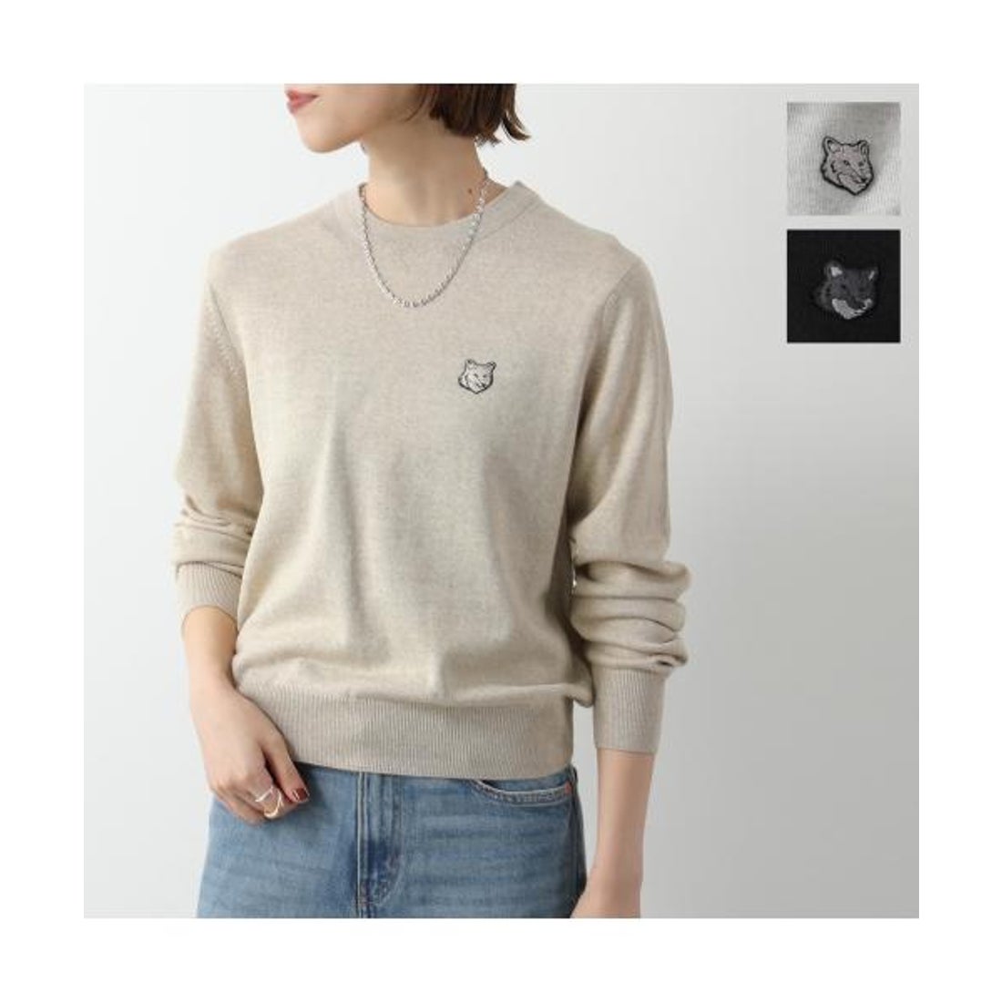 メゾンキツネ MAISON KITSUNE MAISON KITSUNE セーター MW00801KT1036