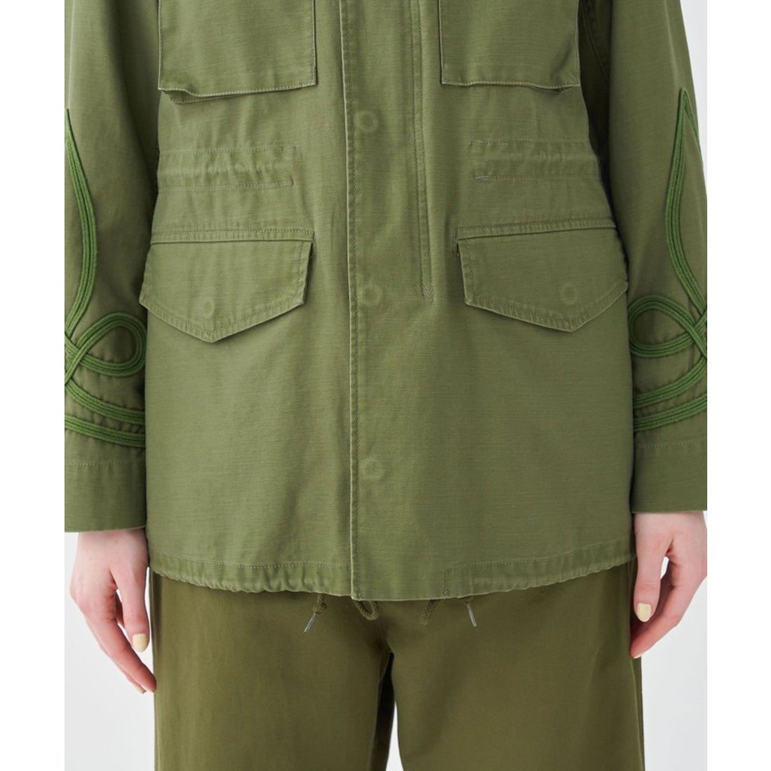 マカフィー MACPHEE スラブバックサテン ミリタリージャケット （57