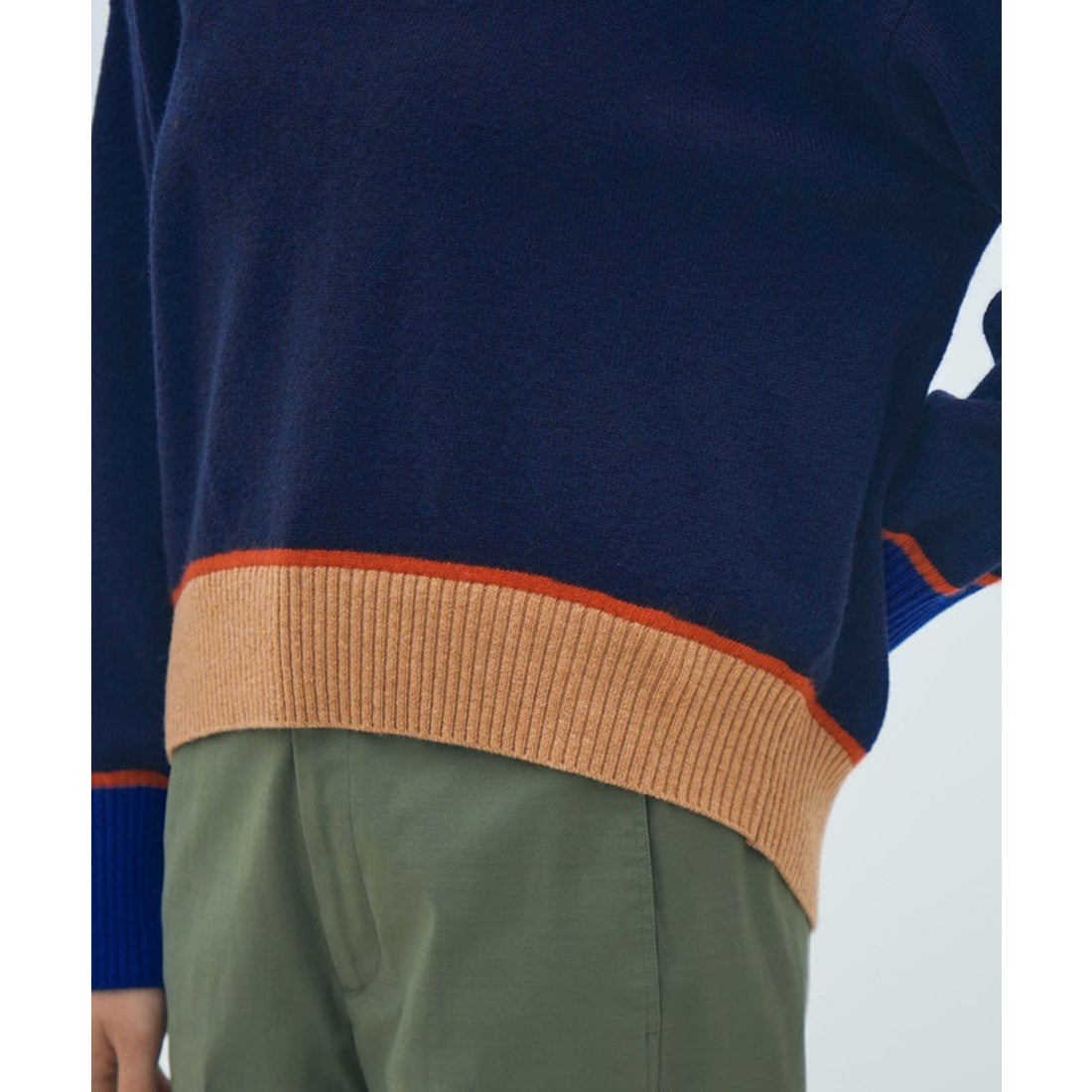 マカフィー MACPHEE NZ LAMBS クルーネックプルオーバー （68 ネイビー