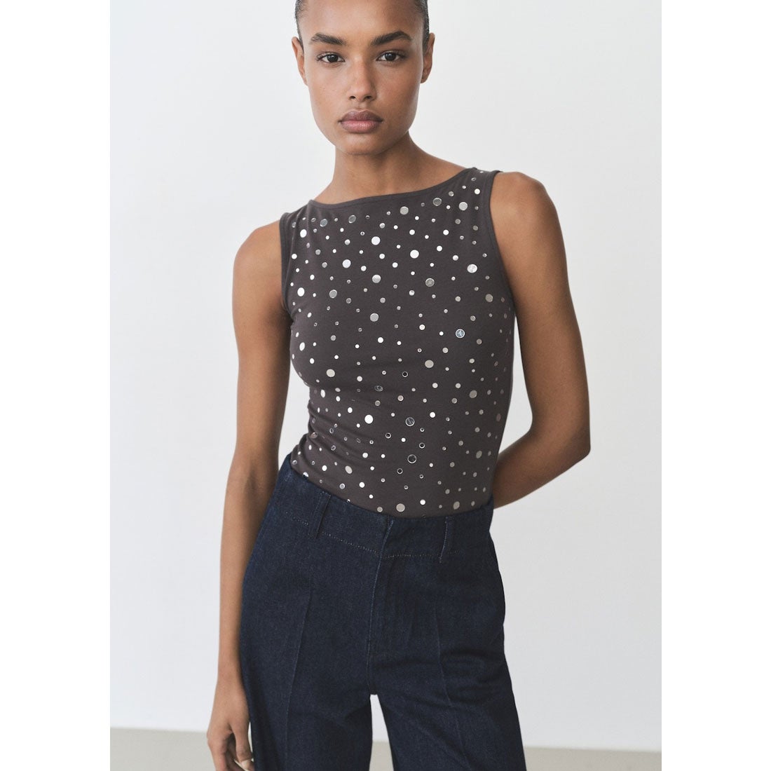 トップス .-- HEX （チャコール） -MANGO - マンゴ公式オンラインストア