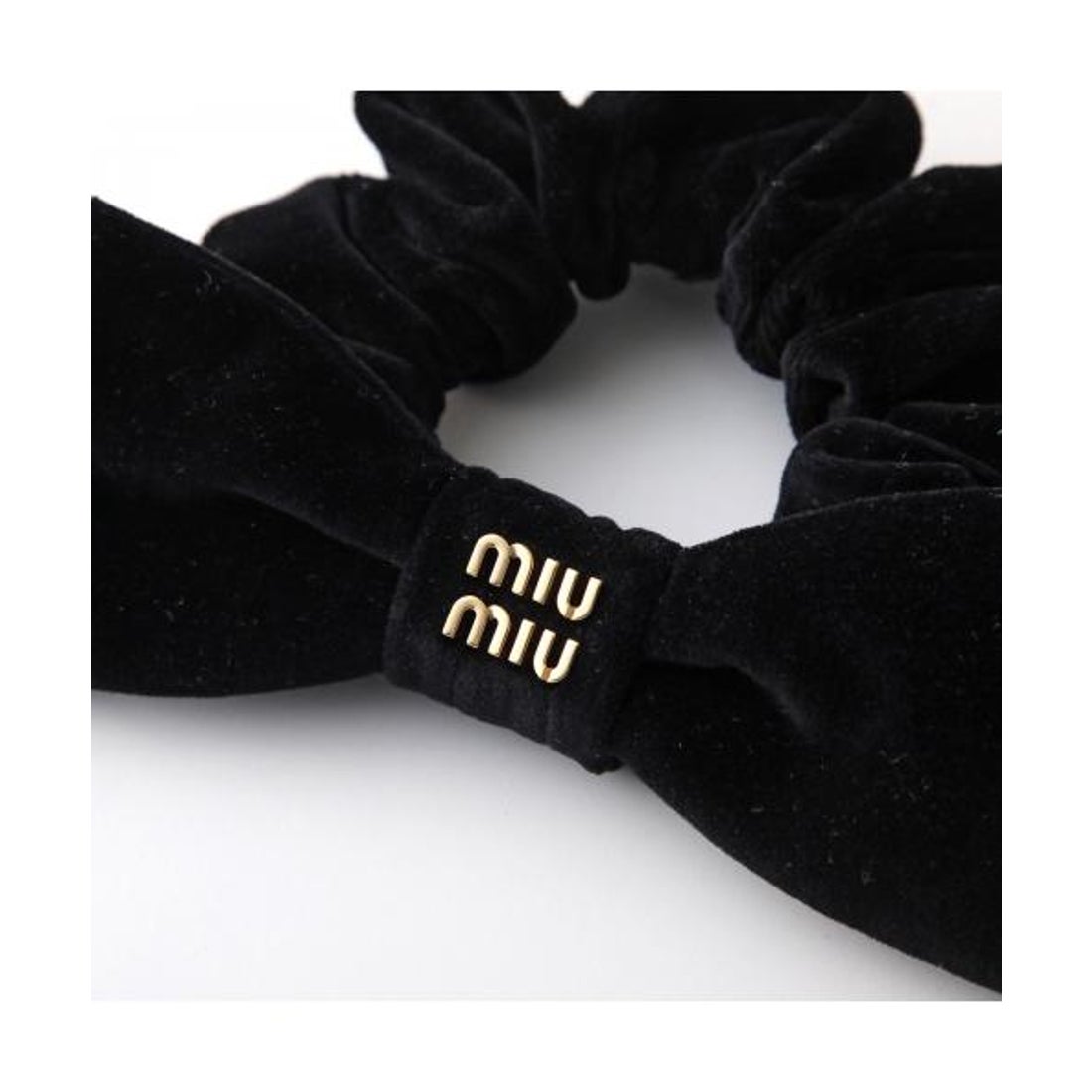 ミュウミュウ Miu Miu MIUMIU シュシュ 5IF181 068 ベルベット リボン