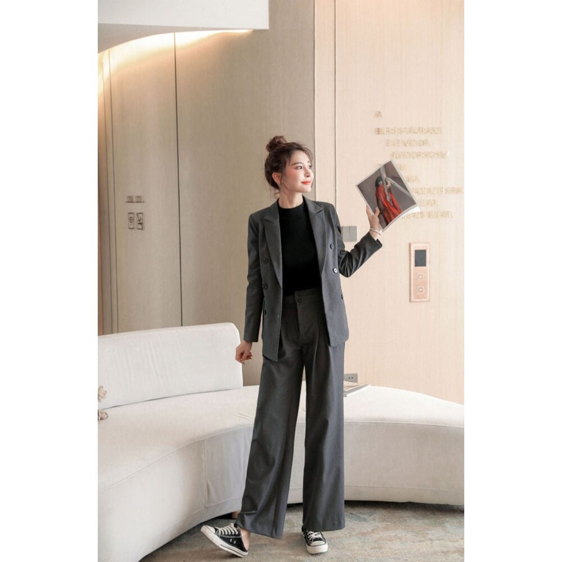 バックヤードファミリー BACKYARD FAMILY パンツスーツ セットアップ 2