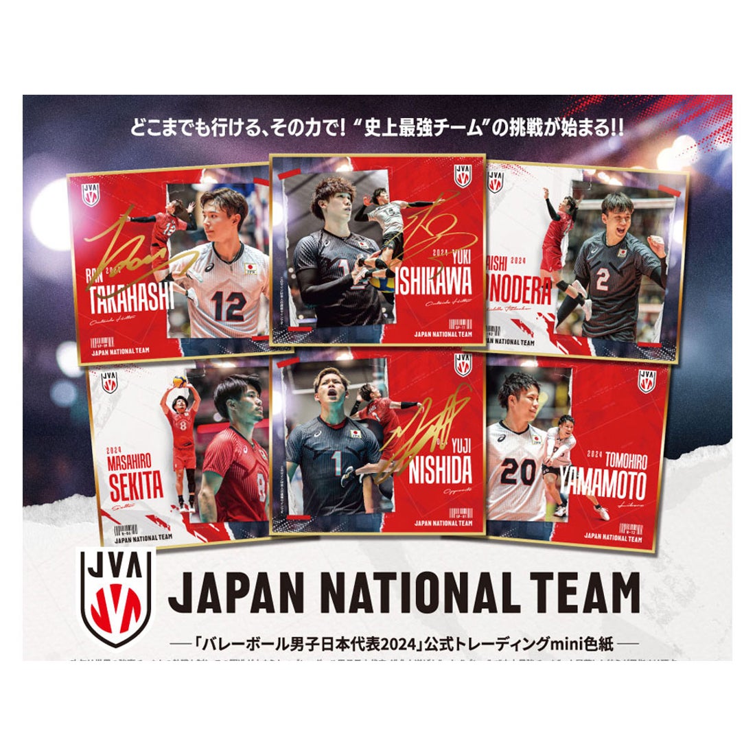 日本文化出版 「バレーボール男子日本代表2024」公式トレーディング