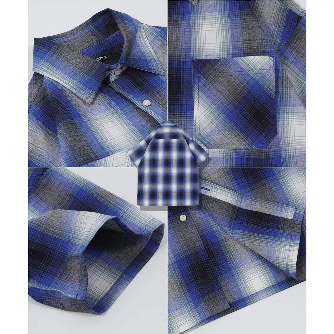 ワンフォークロージング 1111clothing チェックシャツ メンズ オーバー