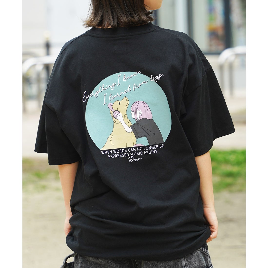 ワンフォークロージング 1111clothing バックプリント tシャツ メンズ