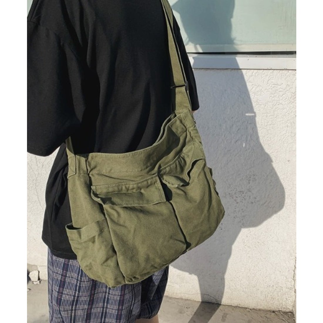 SETUP7】バッグ ショルダーバッグ フロントポケット A4収納可