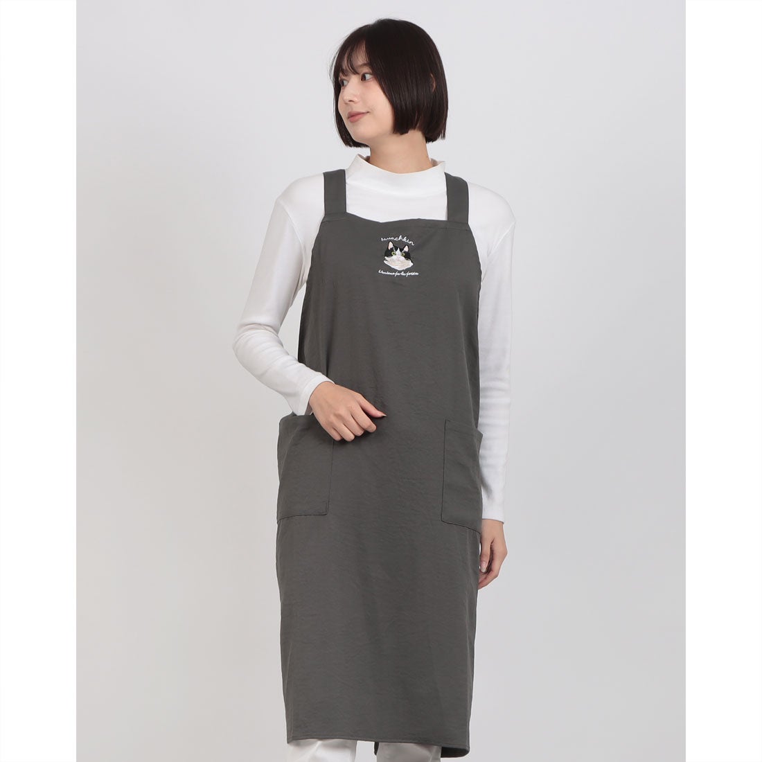 セットアップセブン SETUP7 アニマル刺繍クロスエプロン SNBD