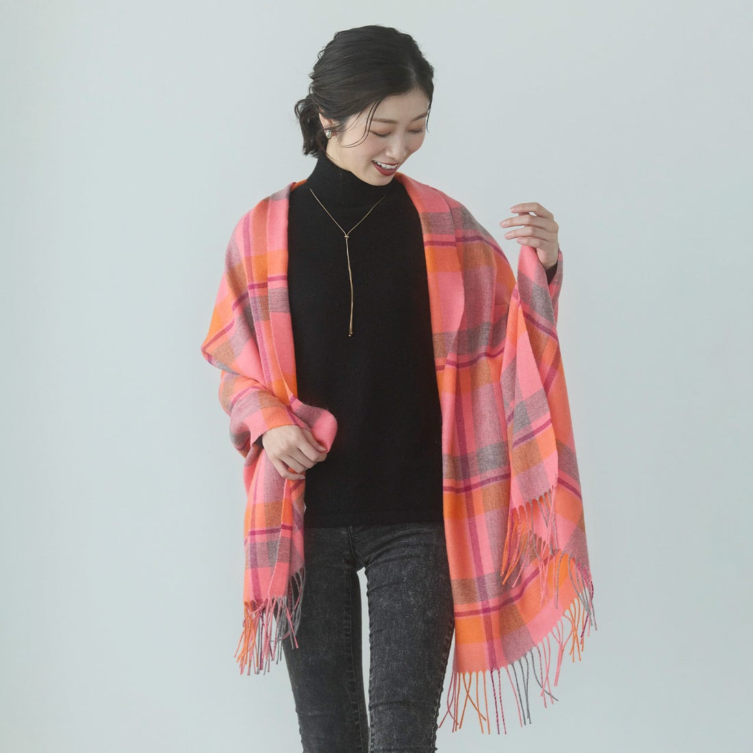 サンキョウショウカイ 三京商会 カシミヤ100% マフラー ストール