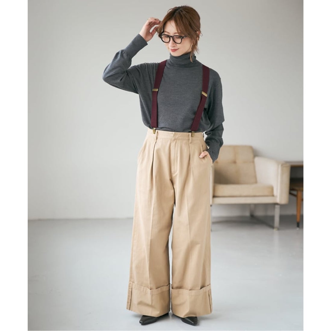 スピック＆スパン Spick & Span 《追加》18Gタートルネックプル