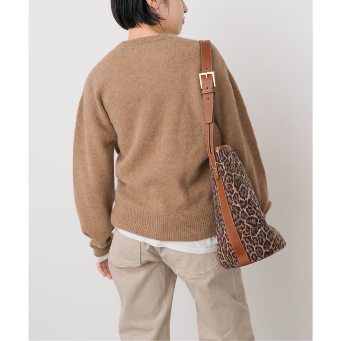 スピック＆スパン Spick & Span BABY ALPACAクルーニット （サックス