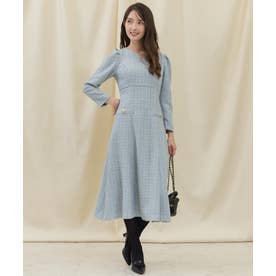 スウィングル SWINGLE ハートネックツイードエレガンスワンピース