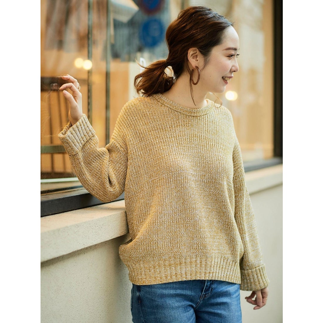 Perle Peche 【TORRAZZO DONNA/トラッゾドンナ】 ロールスリーブ