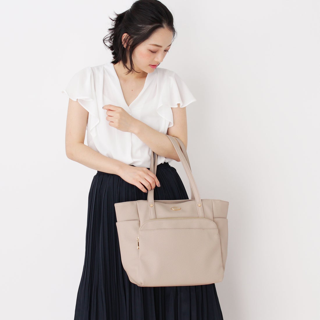 パサージュ ミニョン passage mignon 多ポケット付きトートバッグ