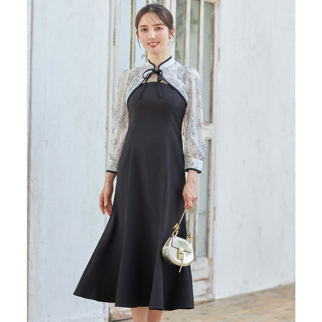 トッコクローゼット tocco closet レースボレロ付き2WAYマーメイド