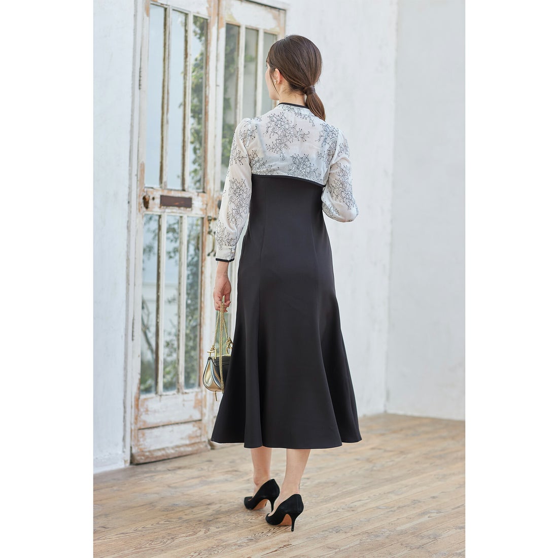 トッコクローゼット tocco closet レースボレロ付き2WAYマーメイド