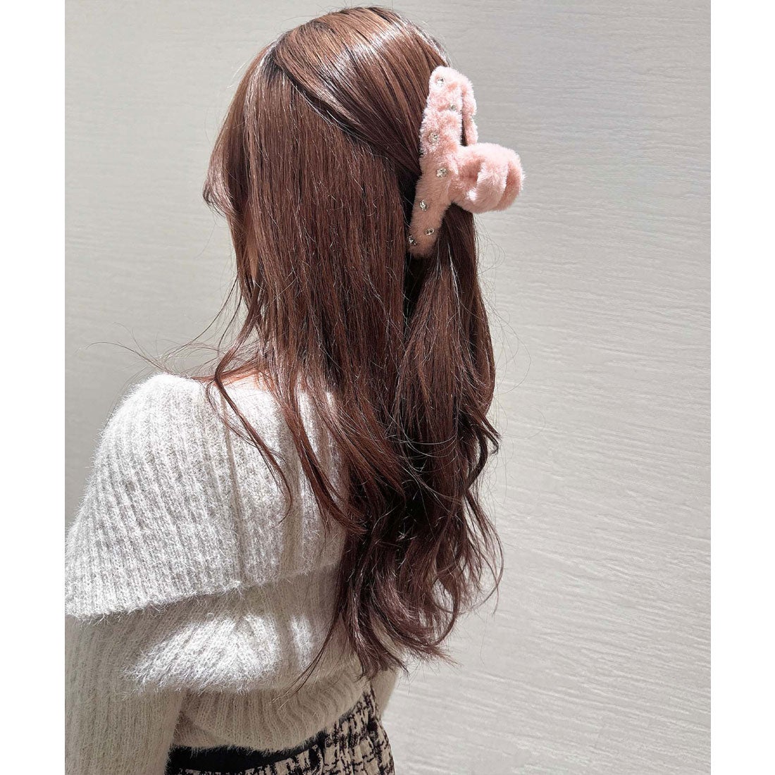 アールマイン Rmine ビジューファーバンスクリップ （ピンク