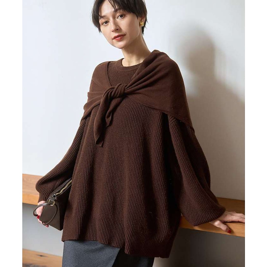 ルージュ ヴィフ ラクレ Rouge vif la cle 【ストールセット】ポケット