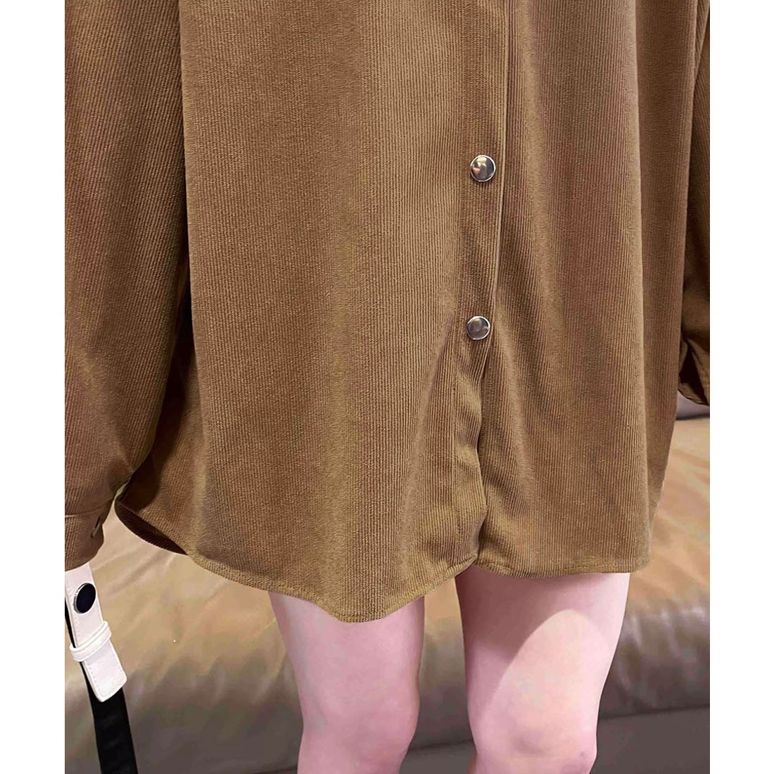 リフ Riff BIGシャツ コーデュロイ ゆるシャツ 羽織り オーバーサイズ