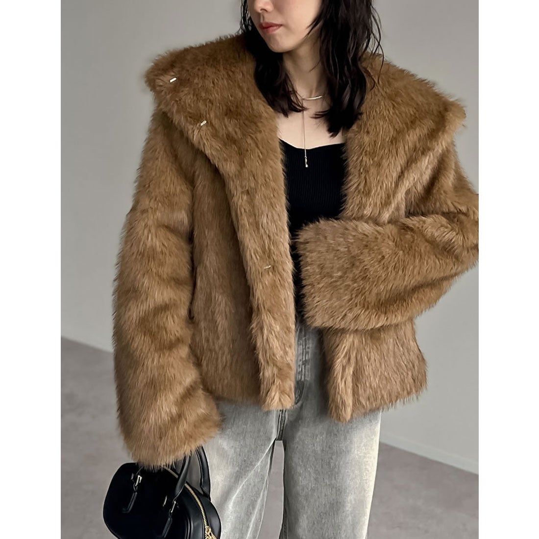 リエディ Re:EDIT [2024 AUTUMN COLLECTION]ビッグカラーフェイク