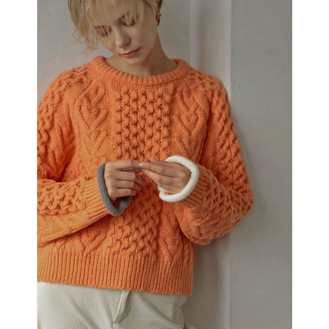 リエディ Re:EDIT [2024-25 WINTER PRE ORDER]配色ハートケーブル