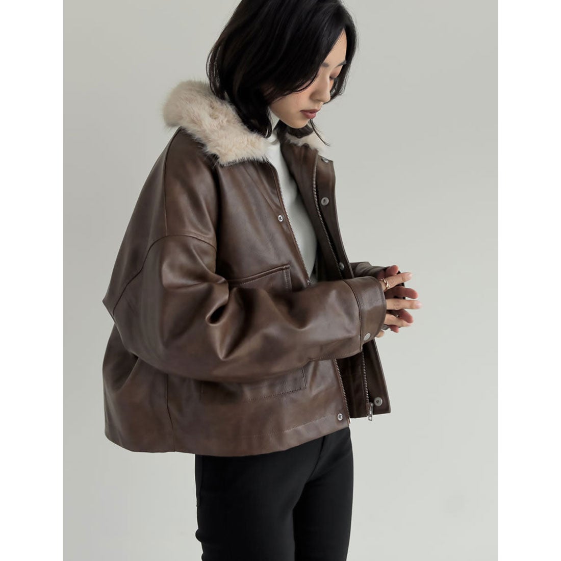 Re:EDIT [2024-25 WINTER COLLECTION]2WAYヴィンテージライクファー付