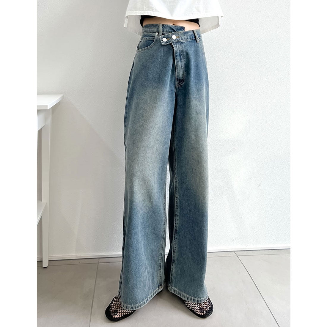 Re:EDIT [辻元舞さん着用][低身長/高身長/大きいサイズ]クロスウエスト