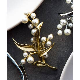 ロペ ROPE' パールブーケモチーフブローチ （ゴールド（90