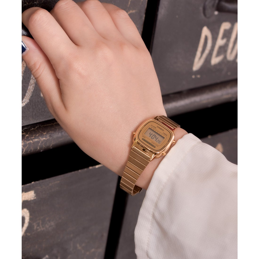 エーアールエムジー ar/mg CASIO ゴールドデジタルミニ腕時計
