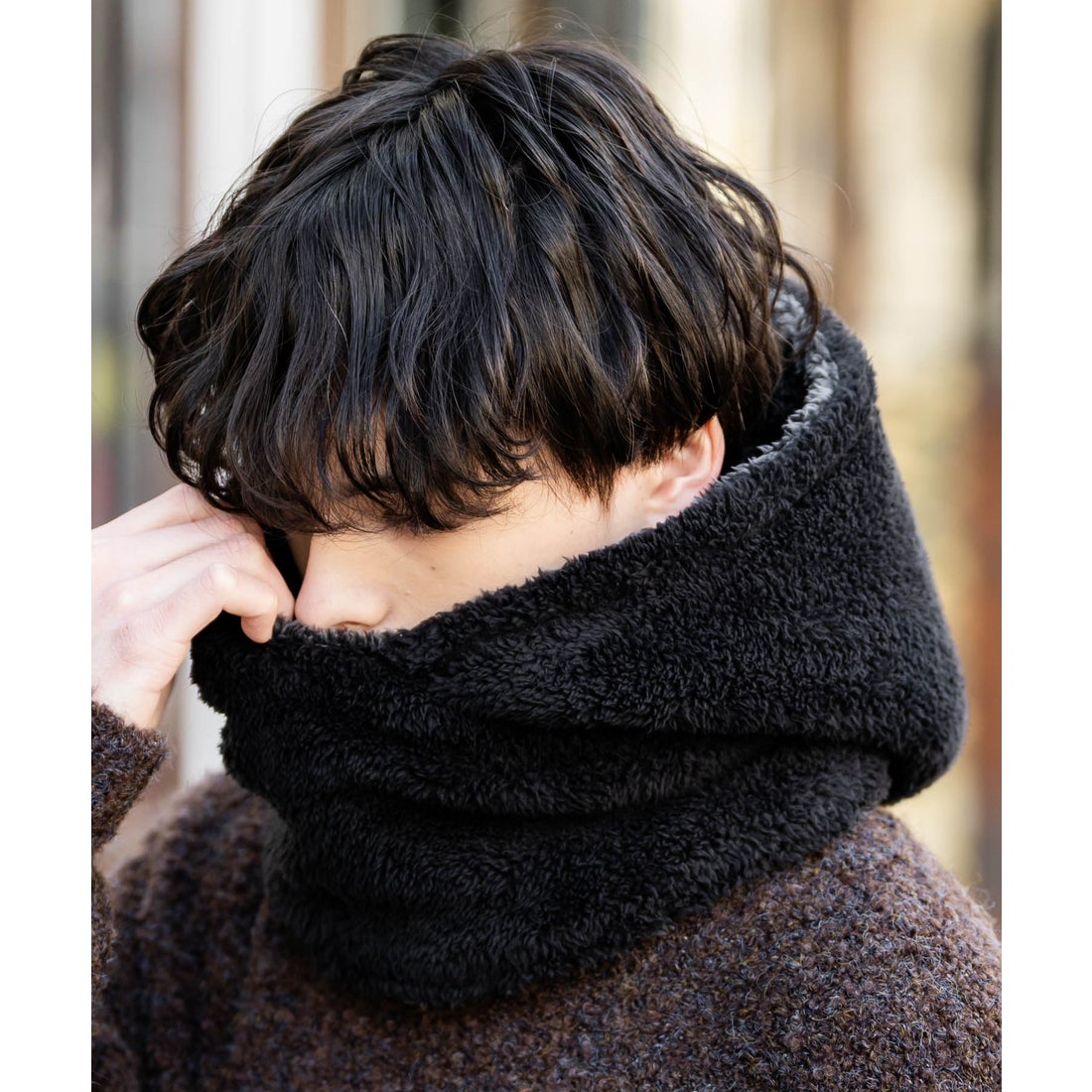 ロッキーモンロー Rocky Monroe フードウォーマー ボア フリース