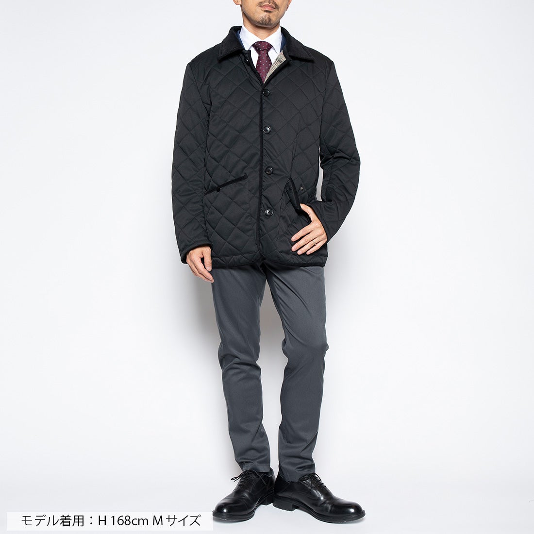 洗えるキルティングジャケット （ブラック） -WWSワークウェアスーツ