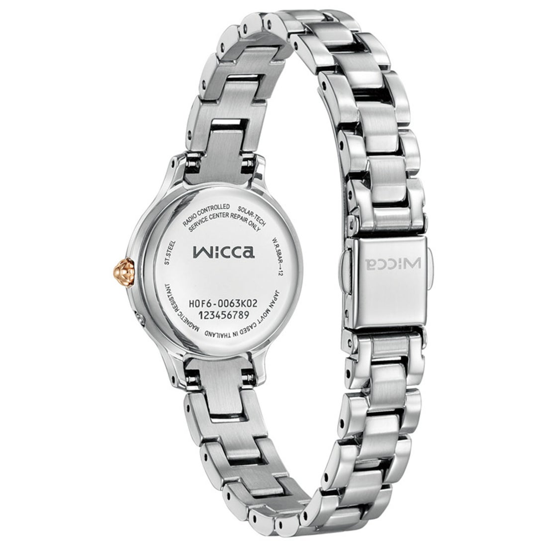 ウィッカ wicca wicca ウィッカソーラーテック電波時計 シルバー