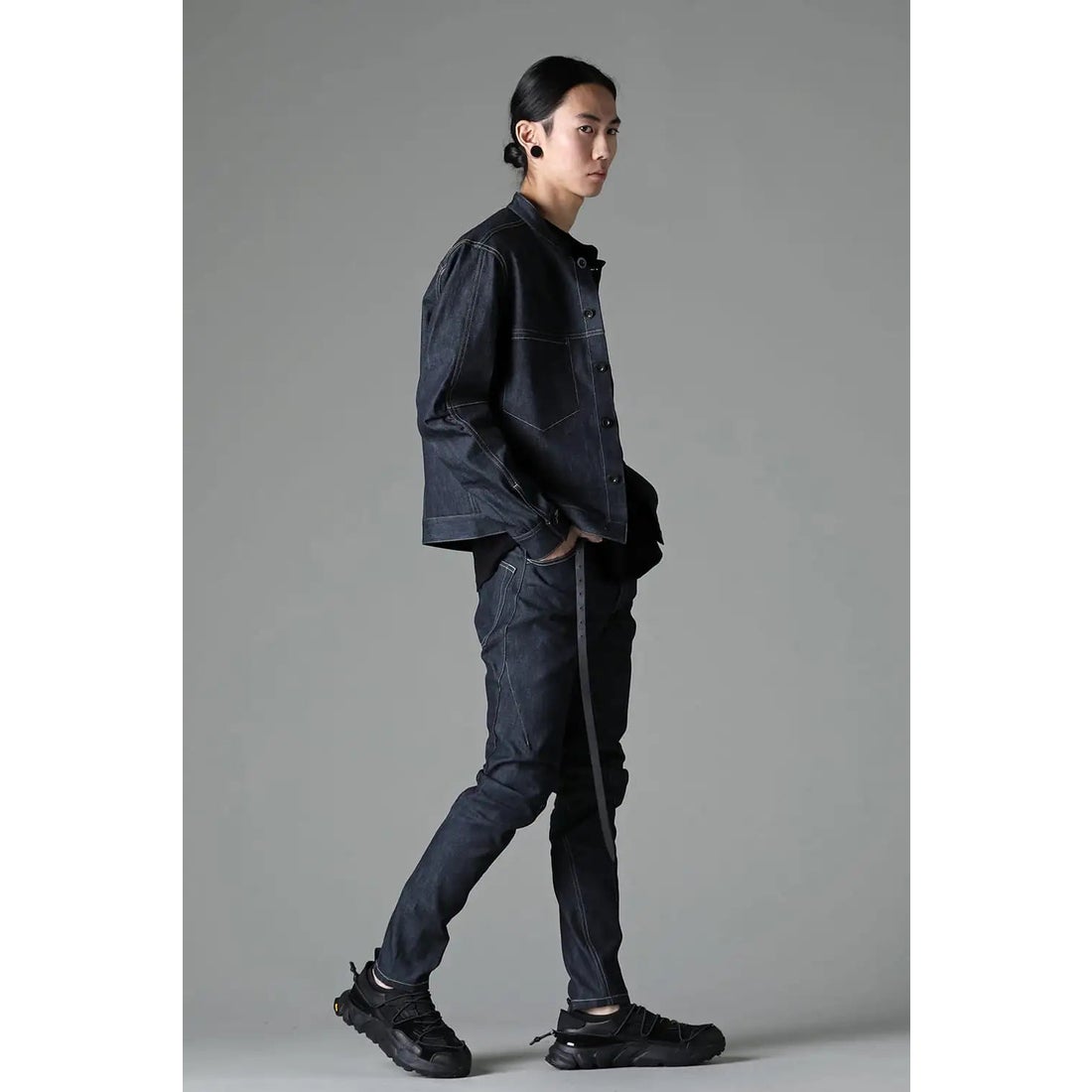 The Viridi-anne Narrow Leather Belt （Black） 通販 大阪/京都