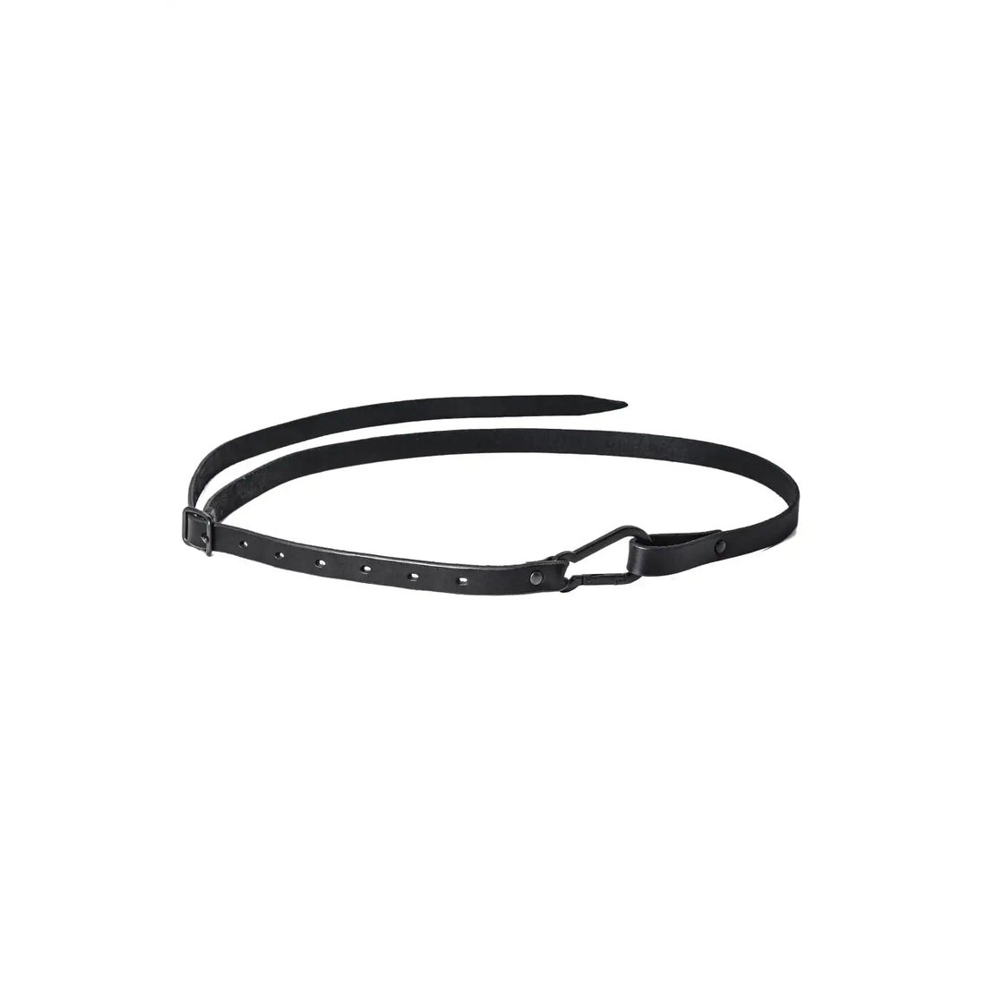 The Viridi-anne Narrow Leather Belt （Black） 通販 大阪/京都