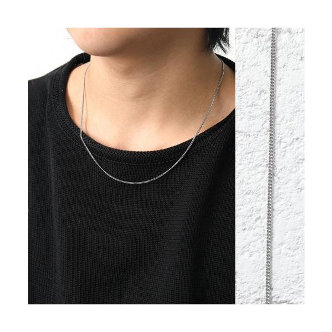 トムウッド TOM WOOD TOMWOOD ネックレス Curb Chain Slim 20.5inch