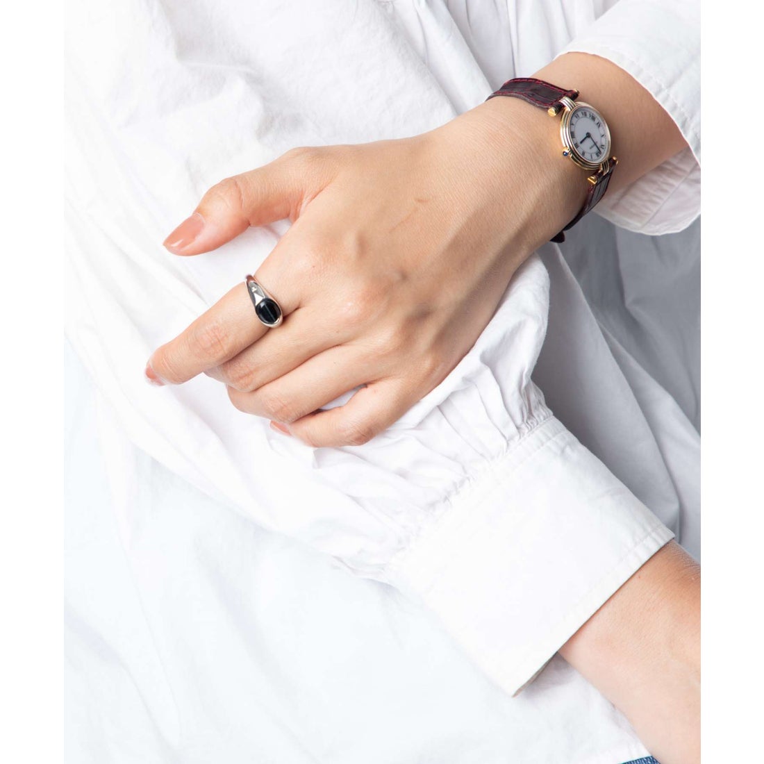 トムウッド TOM WOOD Joe Ring Blue Hawk Eye R74HJOBH01S925 / 101222