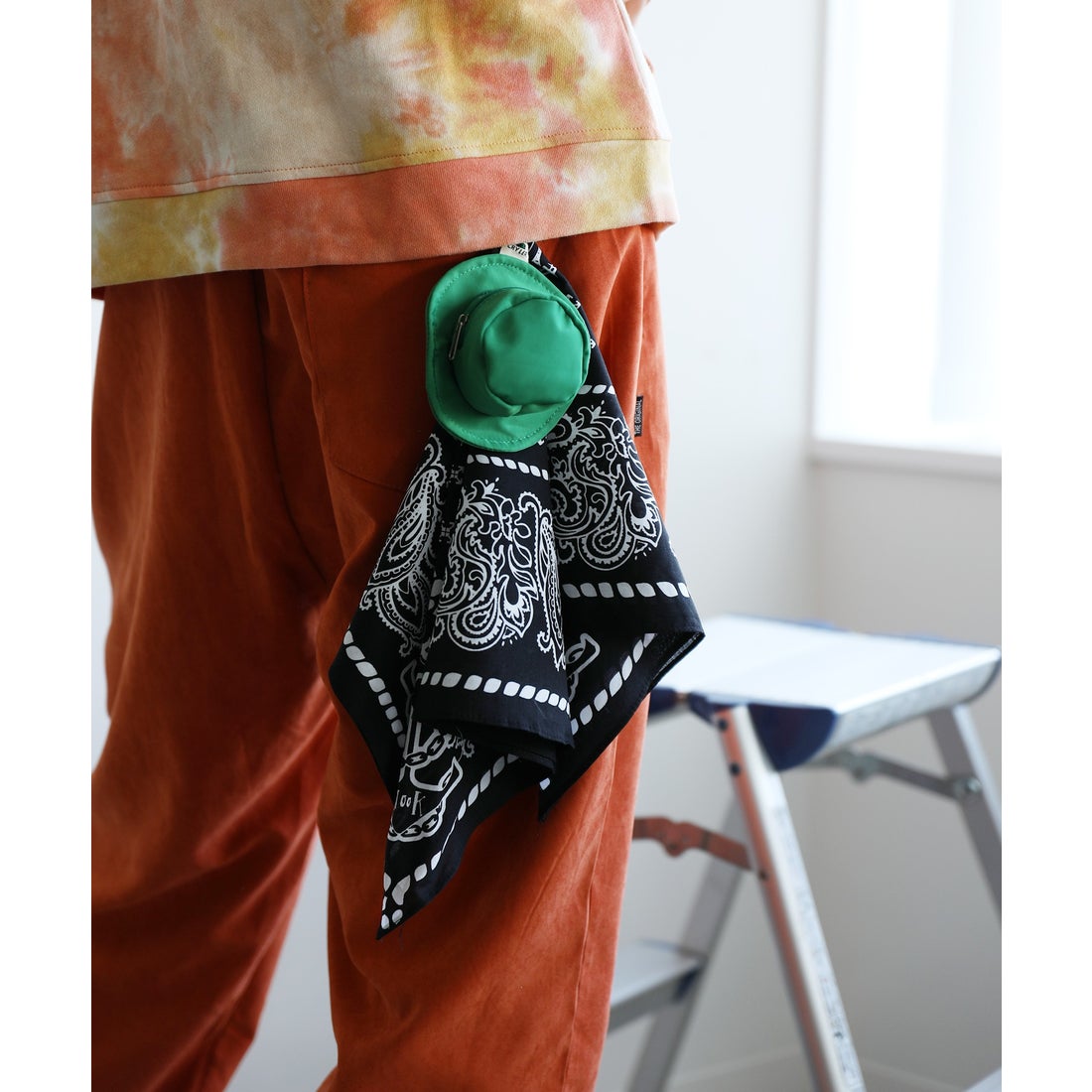 フック HOOK HOOK ーoriginalー piratesペイズリー柄コットンバンダナ