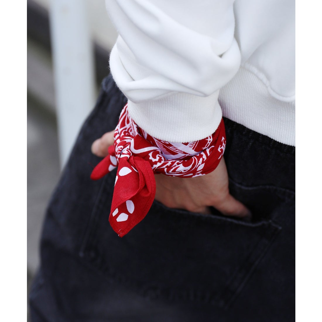 フック HOOK HOOK ーoriginalー piratesペイズリー柄コットンバンダナ