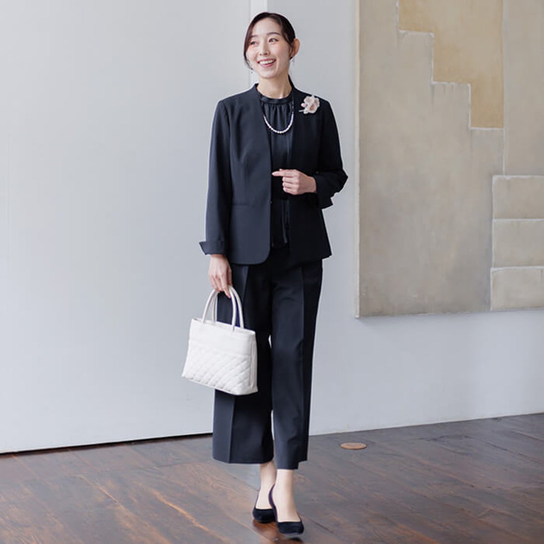 トウキョウソワール 東京ソワール WEB限定商品 ミセス 洗える パンツ