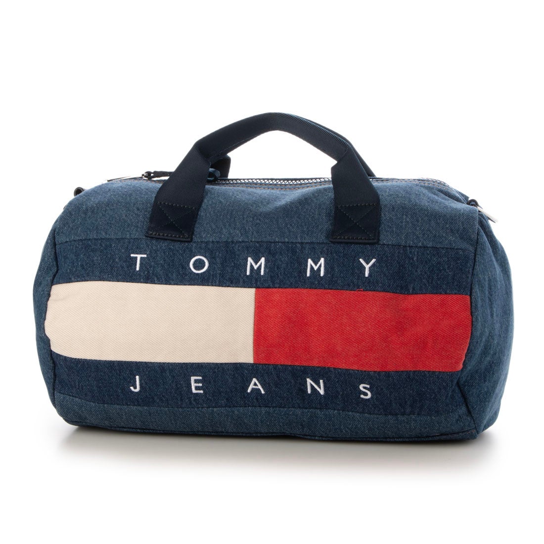 新品MINI カーフェイスダッフルバッグ インディゴブルーホワイト 26L