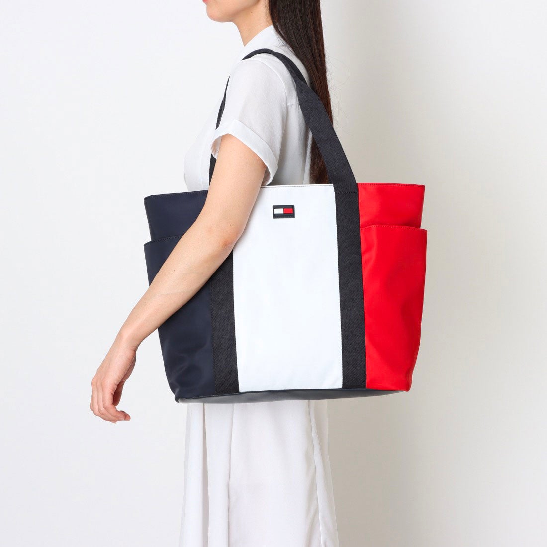 トミー ヒルフィガー TOMMY HILFIGER トリコロールカラーブロック