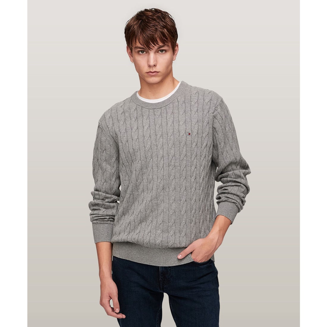 トミー ヒルフィガー TOMMY HILFIGER クラシックケーブルクルーネック